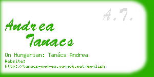 andrea tanacs business card