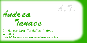 andrea tanacs business card